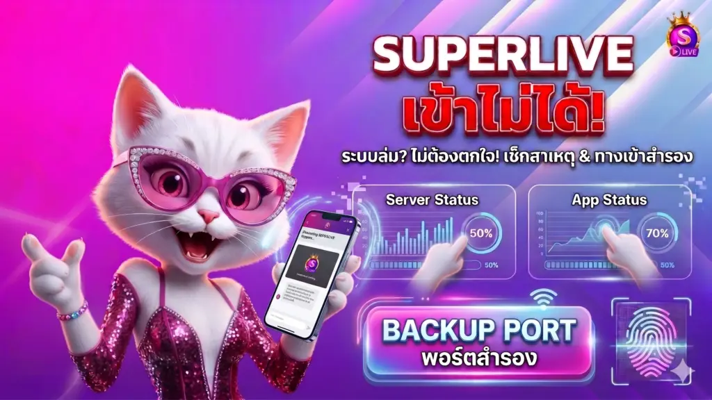 superlive เข้าไม่ได้